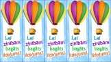 Grāmatzīmes LAI ZINĪBĀM BAGĀTS LIDOJUMS!