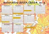 Kalendārs 2023./2024. mācību gadam KRĀSAINAIS RUDENS